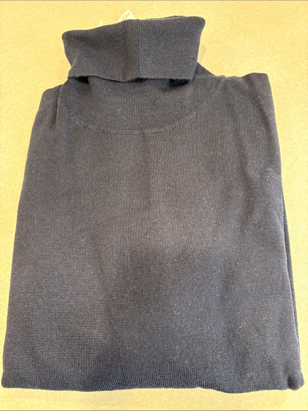 Brooks Brothers Men's Navy Blue Turtleneck Sweater